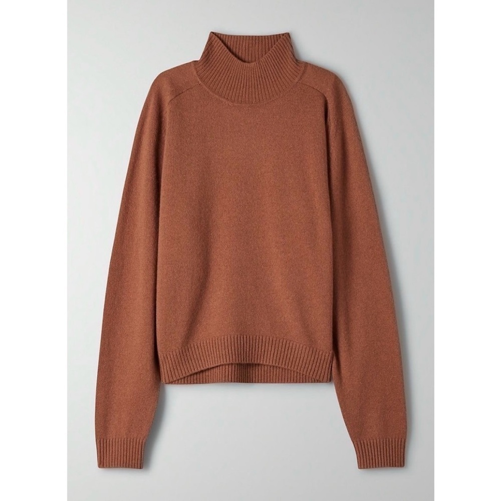 Babaton | Perry Turtleneck Sweater Size XXS Camel Brown Wool Cashmere Aritzia